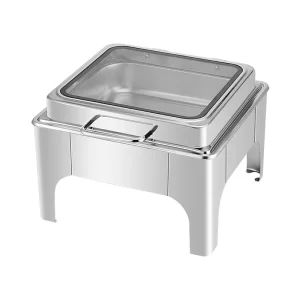 Stainless Steel Chafing Dish Buffet Set Wholesale With Visible Glass Lid (1)