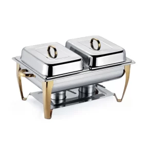 Bulk Rectangle Chafing Dish mit Deckel 4