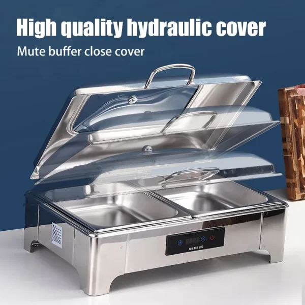 Large Electric Chafing Dishes Wholesale Stainless Steel with Handle (5)