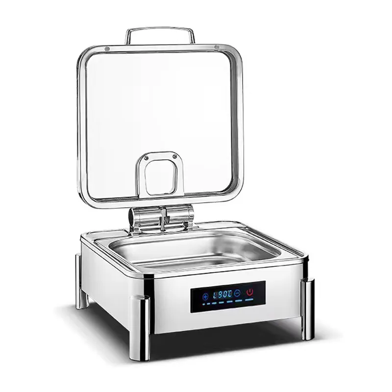 Premium Chafing Dishes with Lids Wholesale Stainless Steel Square 6L