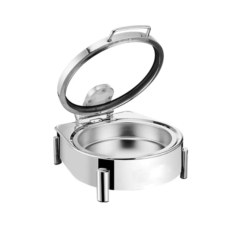 Wholesale Chafer Dish Round Stainless Steel in short Heights (2)