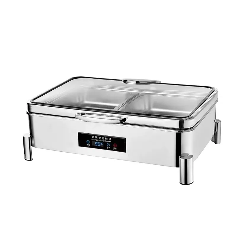 Wholesale Chafing Dish Large Stainless Steel Rectangular Electric Buffet Dish2