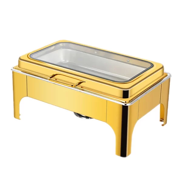 Wholesale Gold Chafing Dish Rectangular Buffet Stove